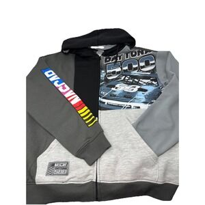 Men's NASCAR‎ Daytona 500 Zip Up Hoodie Gray Size Medium NWOT